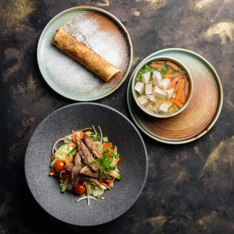 Pirított kacsamell menü