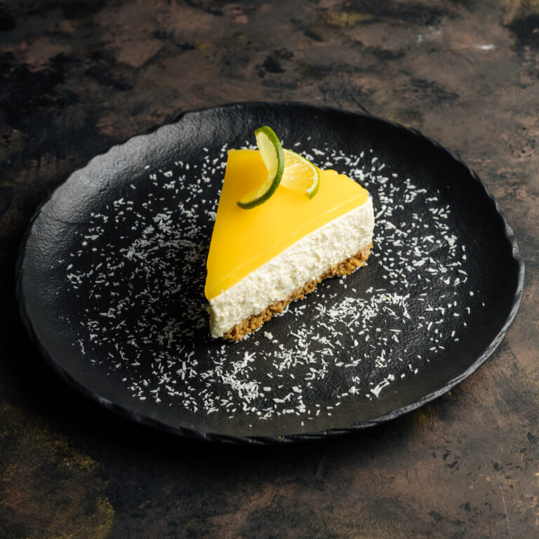 Trópusi lime-kókusz sajttorta